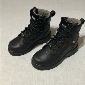 Rockport Works Steel Toe Women’s Black Work Boots